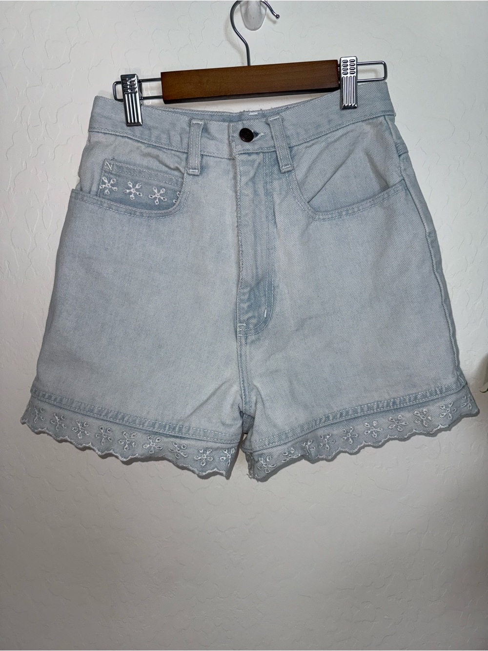 Vintage High Waisted 100% Cotton Denim Shorts